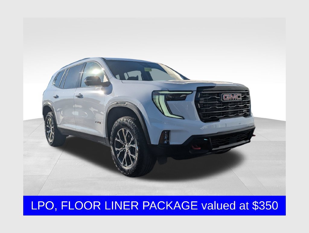 Used 2025 GMC Acadia AT4 w/ LPO, Floor Liner Package AWD/4WD 360° Tour