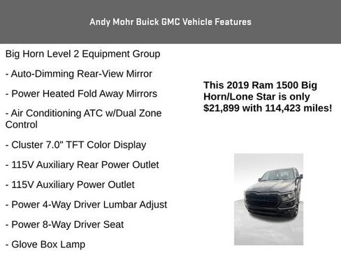 Used 2019 RAM 1500 Big Horn AWD/4WD image 8