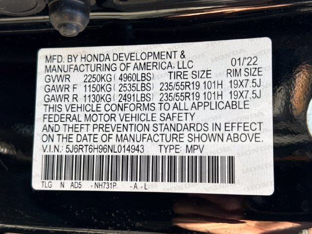 Used 2022 Honda CR-V Touring image 16
