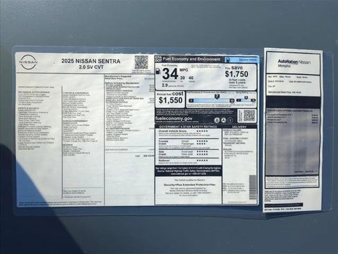 New 2025 Nissan Sentra SV w/ SV Premium Package image 22