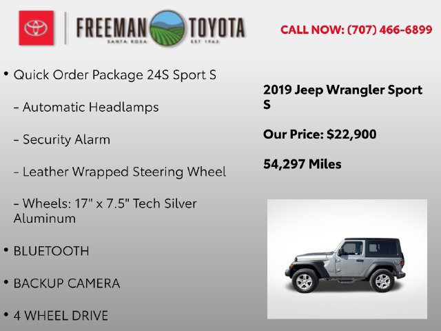 Used 2019 Jeep Wrangler Sport AWD/4WD image 9