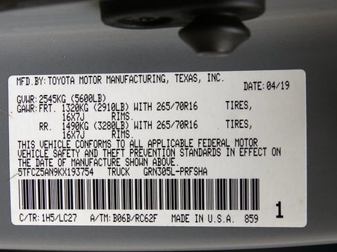 Used 2019 Toyota Tacoma TRD Off-Road w/ TRD Premium Off Road Package image 54