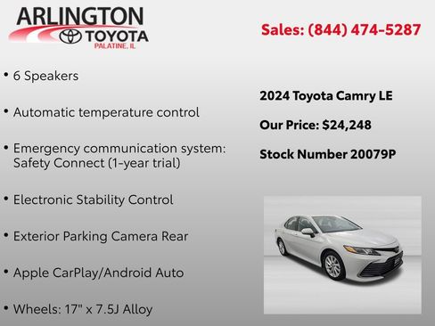 Used 2024 Toyota Camry LE FWD image 4