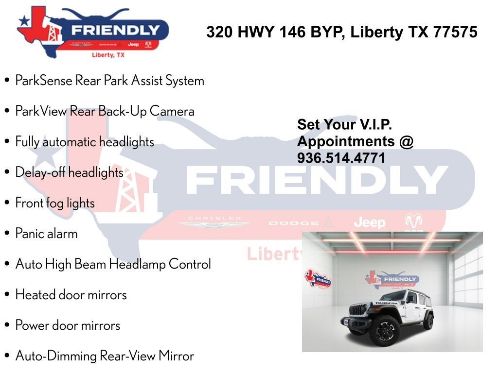 New 2025 Jeep Wrangler Unlimited Rubicon 4xe w/ Safety Group AWD/4WD image 29