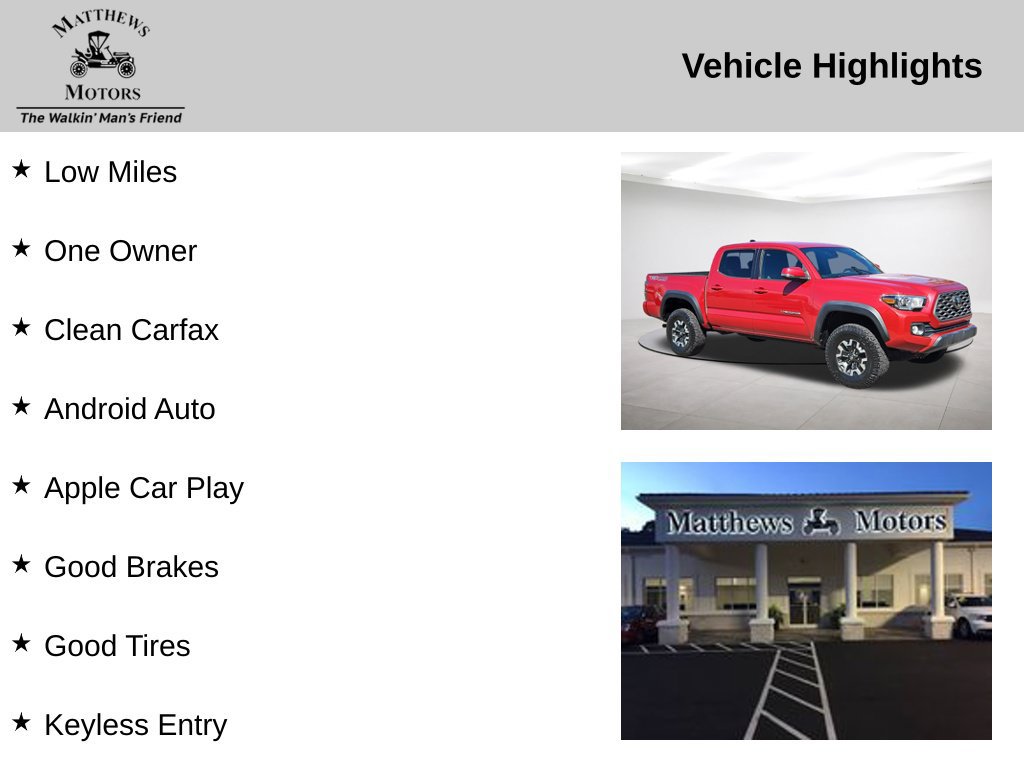 Used 2021 Toyota Tacoma TRD Off-Road w/ Technology Package AWD/4WD image 14
