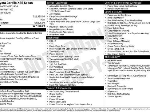 Certified 2022 Toyota Corolla XSE FWD image 26