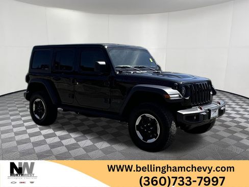 Used 2021 Jeep Wrangler Unlimited Rubicon w/ Uconnect 4C Nav & Sound Group AWD/4WD image 1