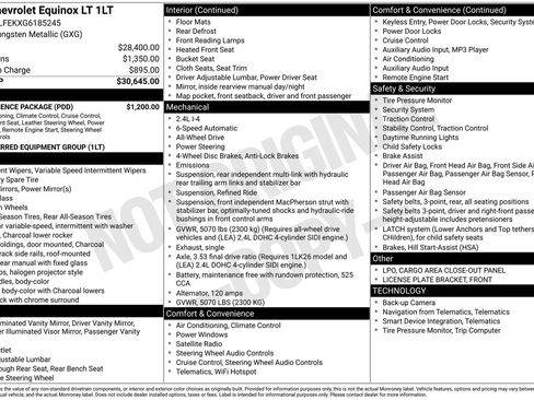 Used 2016 Chevrolet Equinox LT w/ Convenience Package image 14