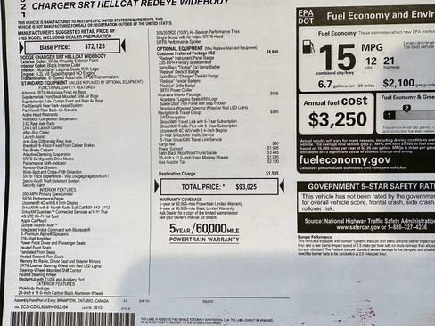 Used 2021 Dodge Charger SRT Hellcat image 10