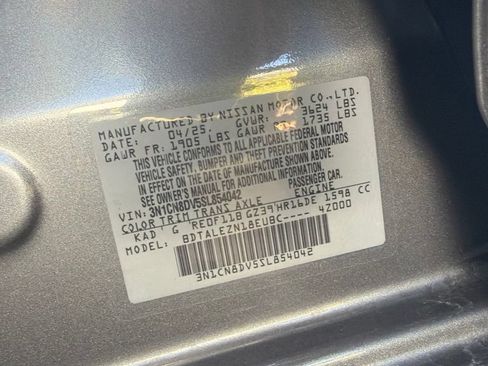 Used 2025 Nissan Versa S w/ S Plus Package FWD image 11
