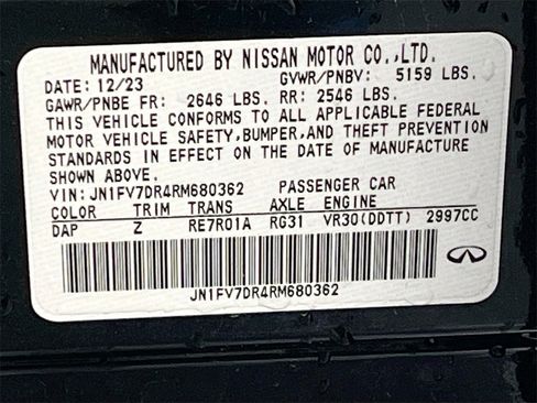 Used 2024 INFINITI Q50 Red Sport 400 w/ Black Opal Edition image 34