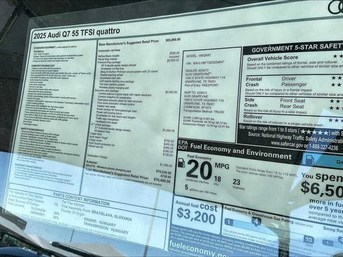 New 2025 Audi Q7 3.0T Premium Plus image 18