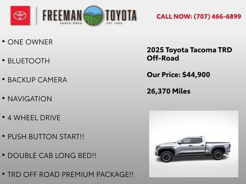 Used 2025 Toyota Tacoma TRD Off-Road w/ TRD Off Road Premium Package AWD/4WD image 11