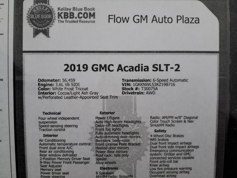 Used 2019 GMC Acadia SLT image 35