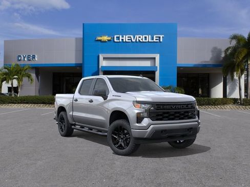 New 2026 Chevrolet Silverado 1500 Custom w/ Turbomax Blackout Package RWD image 1