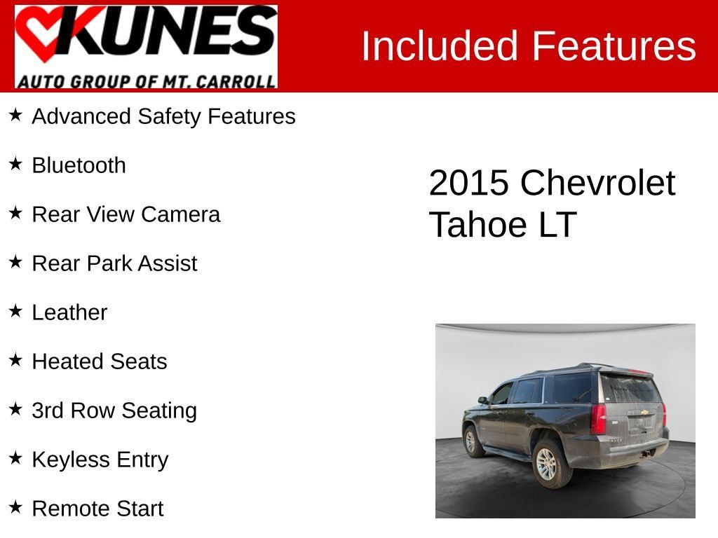 Used 2015 Chevrolet Tahoe LT AWD/4WD image 3