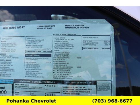 New 2026 Chevrolet Tahoe LT image 37