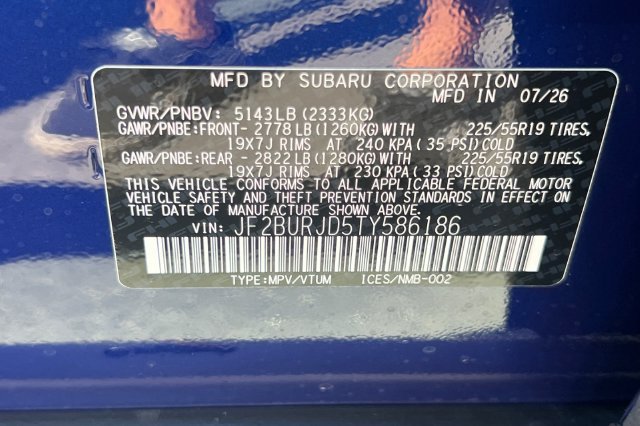 New 2026 Subaru Outback Touring XT AWD/4WD image 24