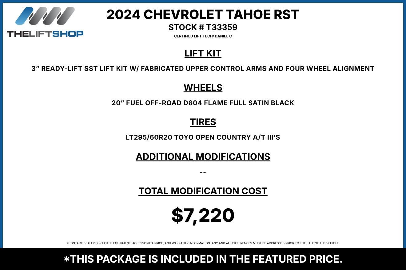 Used 2024 Chevrolet Tahoe RST w/ Luxury Package AWD/4WD image 2