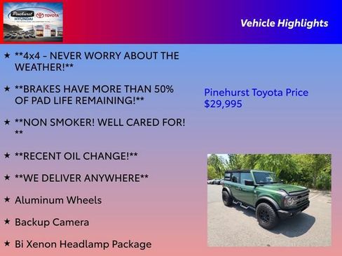 Used 2022 Ford Bronco Big Bend AWD/4WD image 30