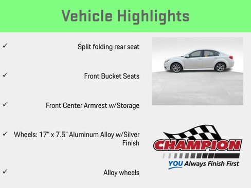 Used 2014 Subaru Legacy 2.5i Premium w/ Moonroof Package image 12