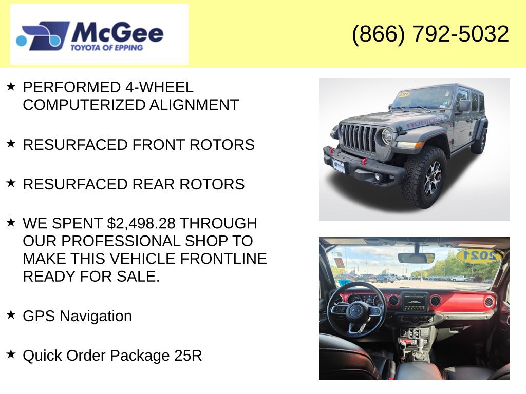 Used 2021 Jeep Wrangler Unlimited Rubicon w/ Dual Top Group AWD/4WD image 8