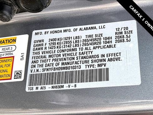 Used 2021 Honda Passport Elite image 18