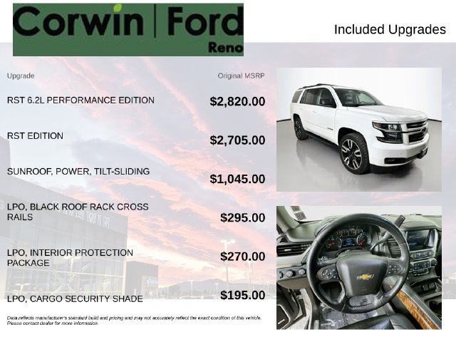 Used 2020 Chevrolet Tahoe Premier w/ RST 6.2L Performance Edition AWD/4WD image 3