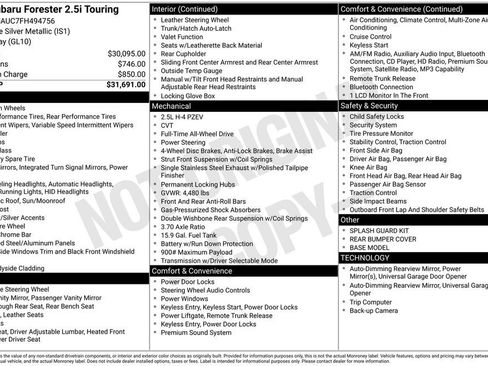 Used 2015 Subaru Forester 2.5i Touring image 41
