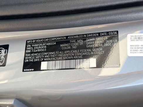 New 2026 Volvo XC60 B5 Core w/ Climate Package AWD/4WD image 20