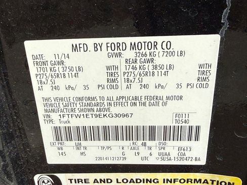 Used 2014 Ford F150 Lariat w/ Equipment Group 502A Luxury AWD/4WD image 24
