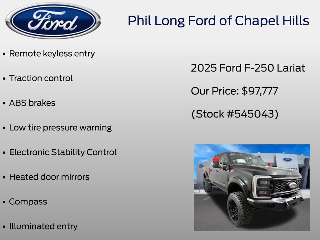 New 2025 Ford F250 Lariat w/ Lariat Ultimate Package AWD/4WD image 8