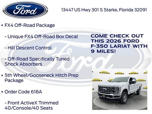 New 2026 Ford F350 Lariat w/ Lariat Ultimate Package image 20