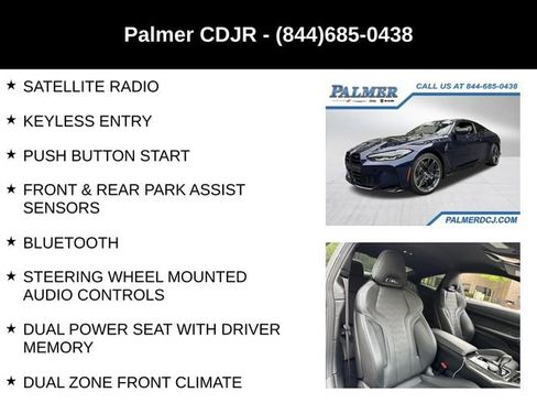 Used 2024 BMW M4 Competition w/ Parking Assistance Package RWD image 12