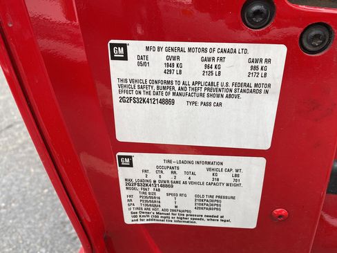 Used 2001 Pontiac Firebird Convertible w/ 3800 Performance Pkg image 29