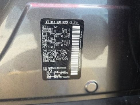Used 2022 Nissan Armada SL w/ Midnight Edition Package RWD image 32