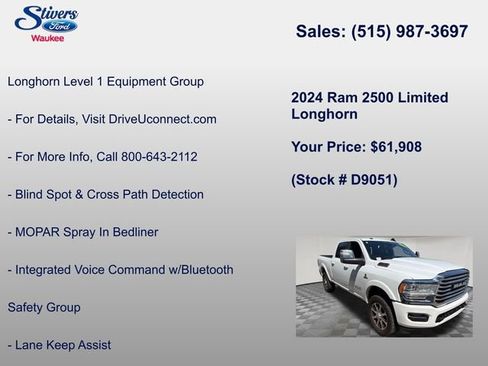 Used 2024 RAM 2500 Limited w/ Safety Group AWD/4WD image 14