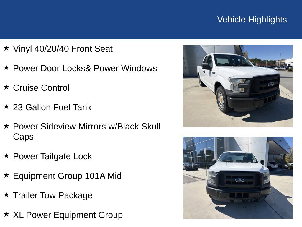Used 2015 Ford F150 XL w/ Equipment Group 101A Mid RWD image 27