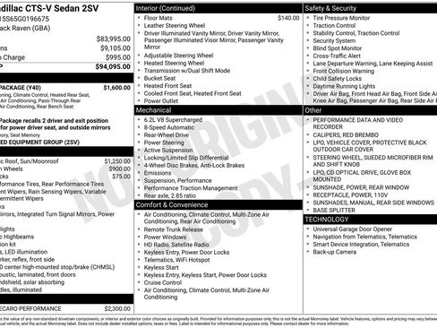 Used 2016 Cadillac CTS V w/ Luxury Package image 6