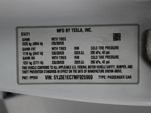 Used 2021 Tesla Model 3 Performance image 43