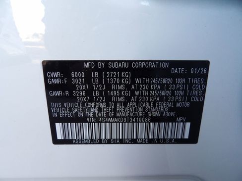 New 2026 Subaru Ascent Touring image 34