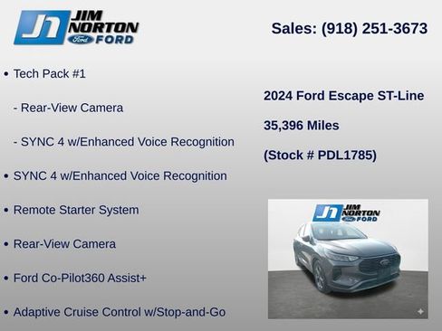 Used 2024 Ford Escape ST-Line w/ Tech Pack #1 FWD image 14