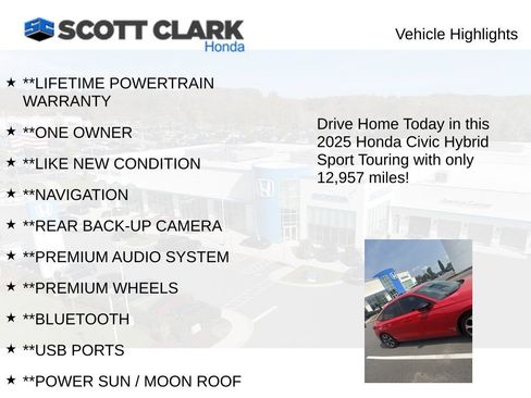 Used 2025 Honda Civic Sport Touring image 4