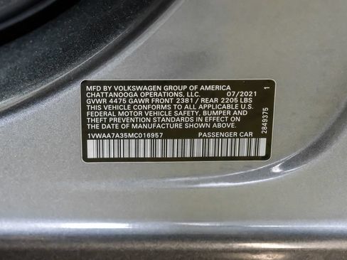 Used 2021 Volkswagen Passat 2.0T S FWD image 51