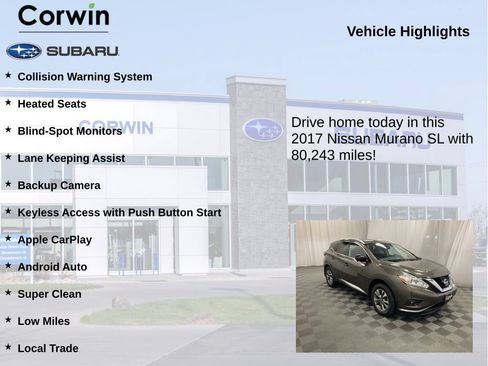 Used 2017 Nissan Murano SL AWD/4WD image 6