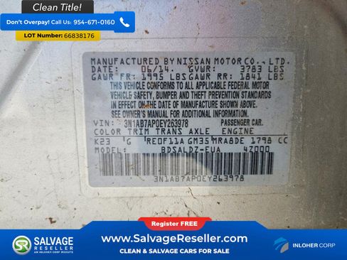 Used 2014 Nissan Sentra SV FWD image 16