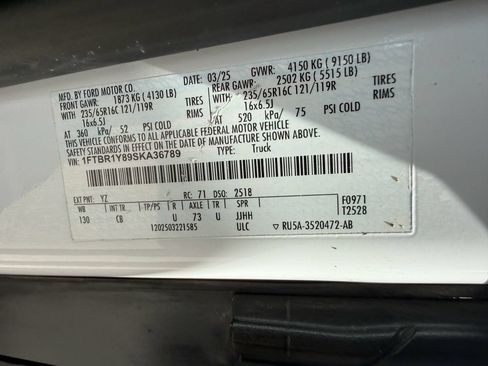 Used 2025 Ford Transit 250 Low Roof w/ Exterior Upgrade Package RWD image 49