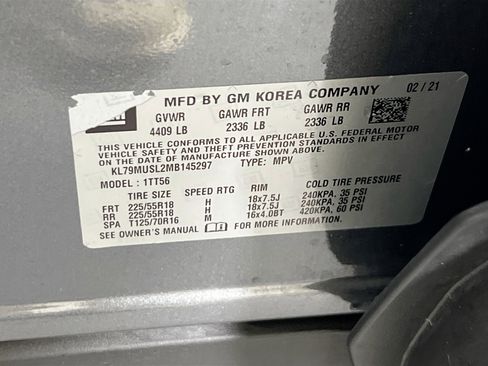 Used 2021 Chevrolet TrailBlazer RS w/ Sun and Liftgate Package image 31