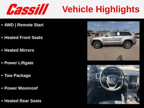 Used 2014 Jeep Grand Cherokee Limited w/ Trailer Tow Group IV AWD/4WD image 6