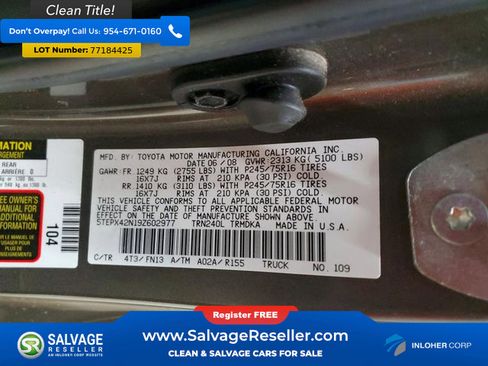 Used 2009 Toyota Tacoma 4x4 Regular Cab image 16